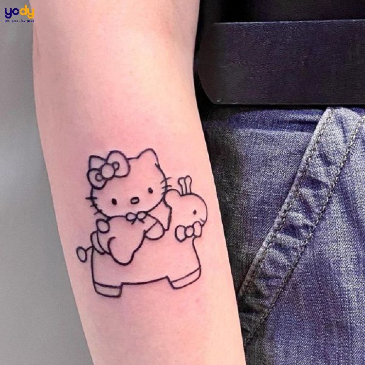 99 hình xăm Hello Kitty đẹp ngầu chất dễ thương nhất #16 99 hình xăm Hello Kitty đẹp ngầu chất dễ thương nhất